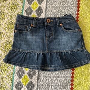 Signature by Levi Strauss Dark Blue Denim Skirt